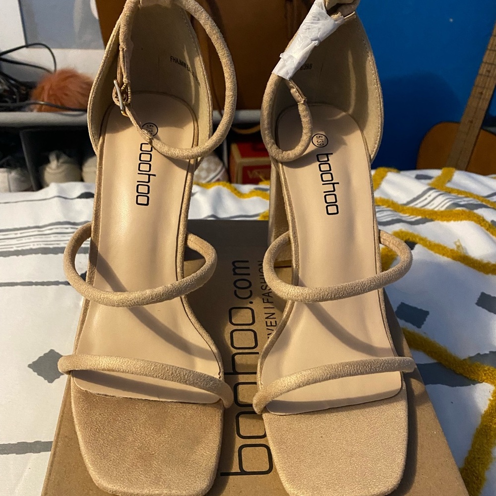 Nude Squared Heels